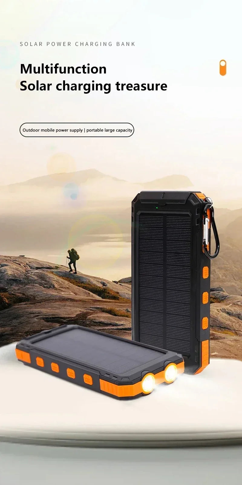 Batterie Externe Solaire 200000mAh – Chargeur Portable Ultra Haute Capacité - BLACKBEARD OUTDOOR INDUSTRIES