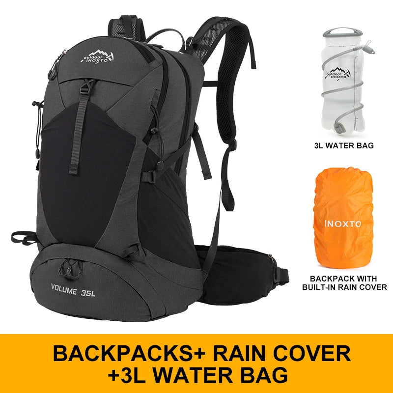 Sac à Dos de Randonnée 35L – Imperméable avec Housse de Pluie Intégrée | Mixte Homme/Femme - BLACKBEARD OUTDOOR INDUSTRIES
