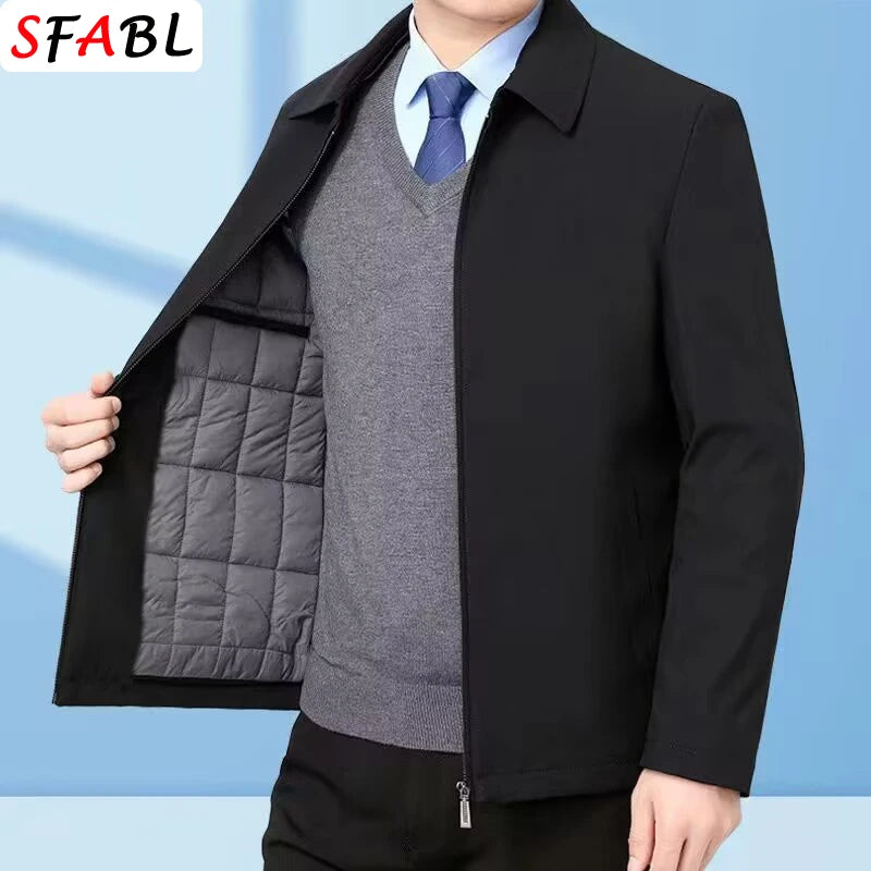 Veste Homme Automne/Hiver en Polaire Chaude Modèle Business Casual — MANTLCONX | Veste de Costume Décontractée - BLACKBEARD OUTDOOR INDUSTRIES