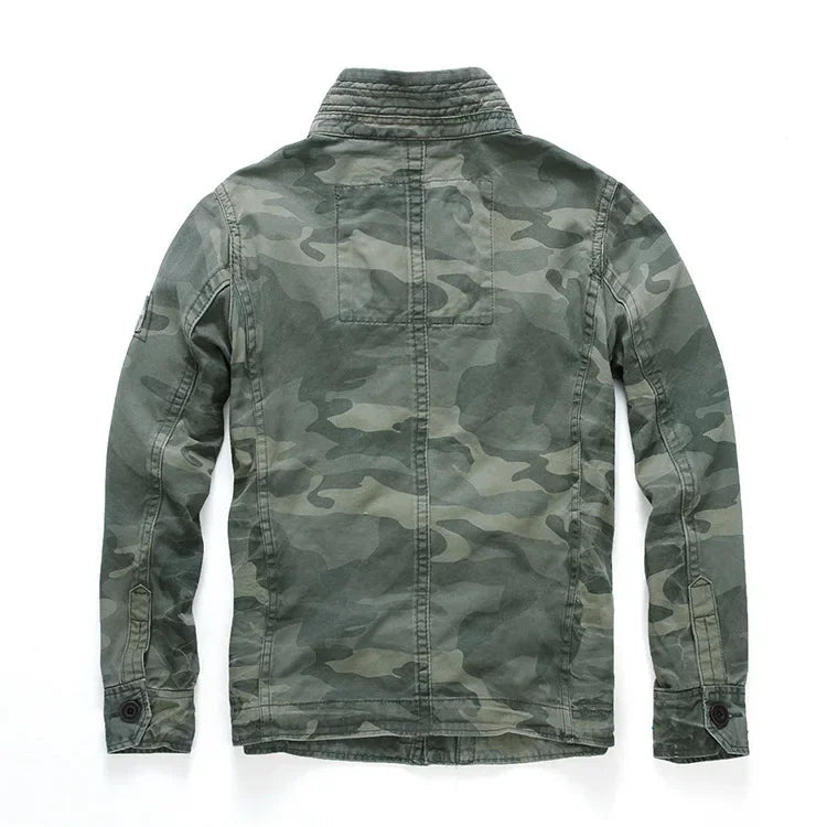 2025 Men Jacket Men M65 Denim Retro Cargo Jacketes Outdoor Multi Pockets Camo Tops Field Casual Fashion Hiking Coats Uniform BLACKBEARD OUTDOOR INDUSTRIES