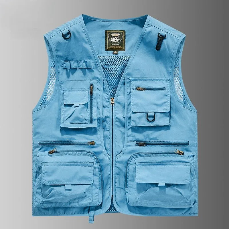 Gilet Tactique Homme Été – 14 Poches, Mesh Respirant - BLACKBEARD OUTDOOR INDUSTRIES