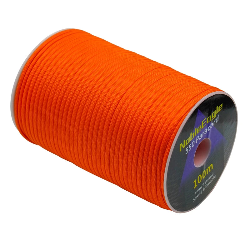 Corde Paracorde Militaire 550 – 100M / 50M / 31M – 7 Brins – 4 mm – Corde de Parachute pour Extérieur, Survie, Bricolage, Camping, Bracelet, Ligne de Tente - BLACKBEARD OUTDOOR INDUSTRIES