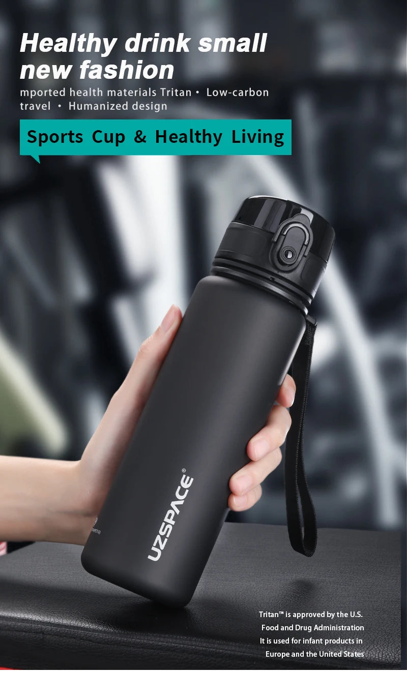 Gourde Sport UZSPACE – Tritan Sans BPA – 500 ml / 1000 ml – Étanche – Avec Infuseur à Thé – Pour École, Fitness, Randonnée - BLACKBEARD OUTDOOR INDUSTRIES