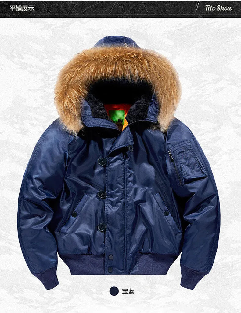 Veste Bombardier Homme Hiver Chaude - BLACKBEARD OUTDOOR INDUSTRIES
