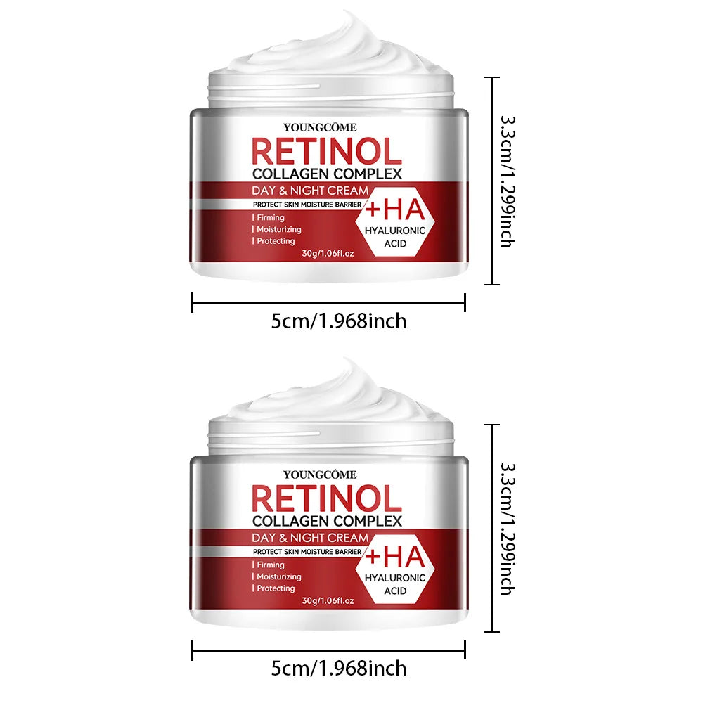 Crème Visage Anti-Âge et Hydratante au Rétinol et Collagène | Soin Réparateur Profond pour Peau Sèche et Mature - BLACKBEARD OUTDOOR INDUSTRIES