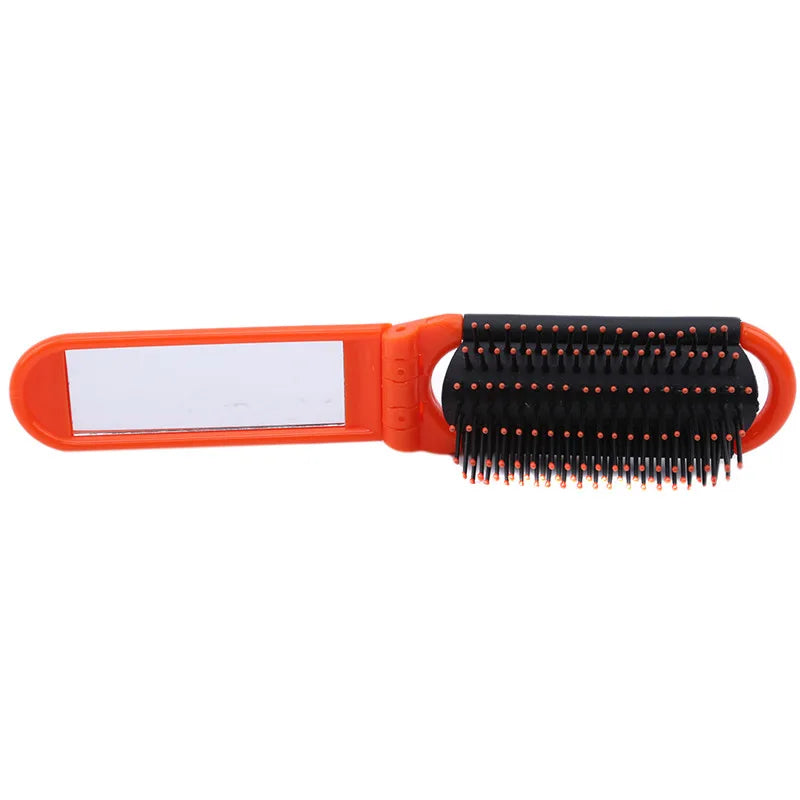 Peigne Pliant en Plastique avec Miroir Portable – Peigne de Maquillage Pratique et Élégant, Accessoire de Mode pour Femme, Idéal pour Sac à Main - BLACKBEARD OUTDOOR INDUSTRIES