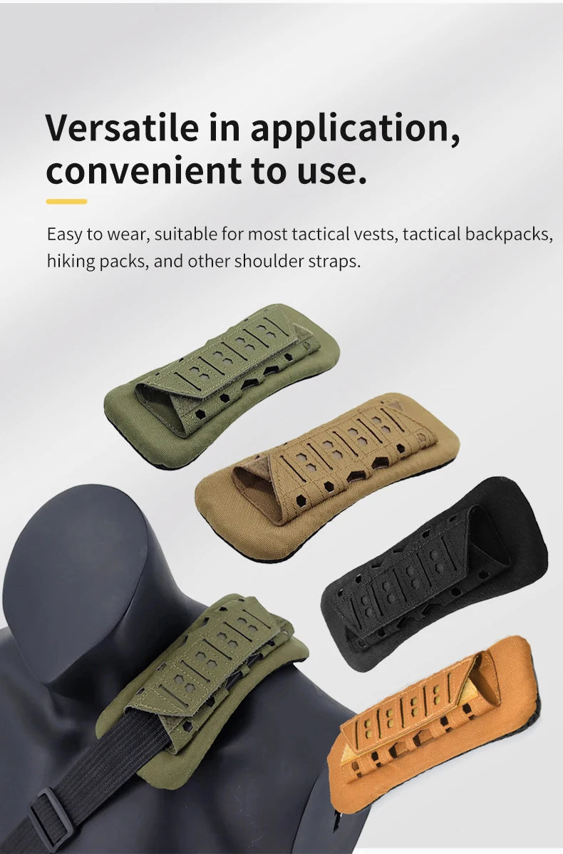 Coussin d’Épaule Tactique Respirant – 1 Pièce | Pad Amorti Antidérapant pour Sangle Sac à Dos, Gilet, Chest Rig, Bandoulière - BLACKBEARD OUTDOOR INDUSTRIES