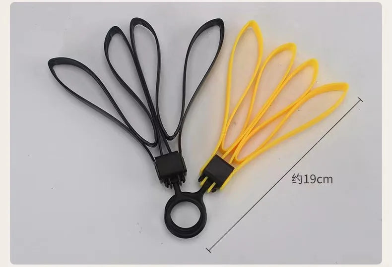 Attache-Câble Tactique en Plastique - Menottes de Sécurité, Bandes Décoratives, Straps Militaires Jetables, Couleur Jaune - BLACKBEARD OUTDOOR INDUSTRIES