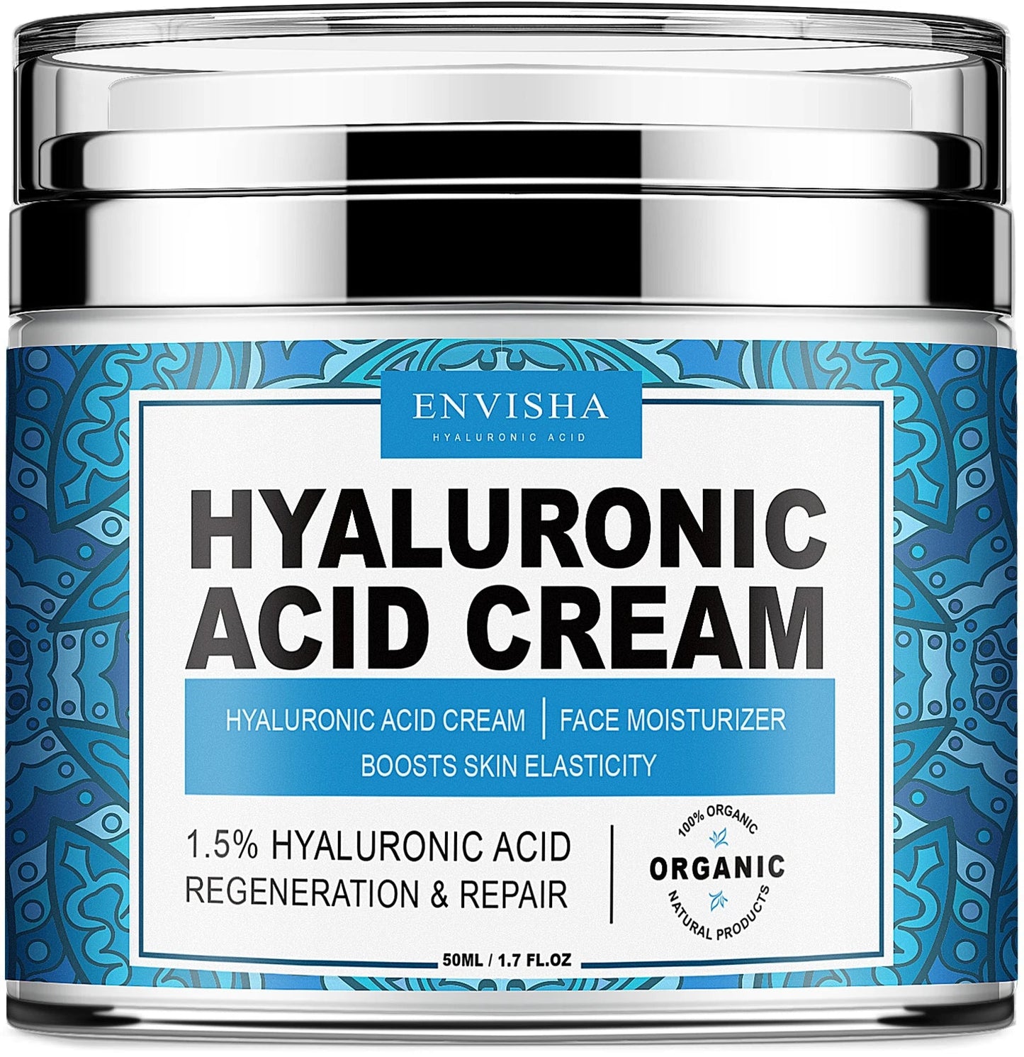Crème Visage ENVISHA – Collagène & Acide Hyaluronique pour Anti-Âge et Hydratation de la Peau BLACKBEARD OUTDOOR INDUSTRIES