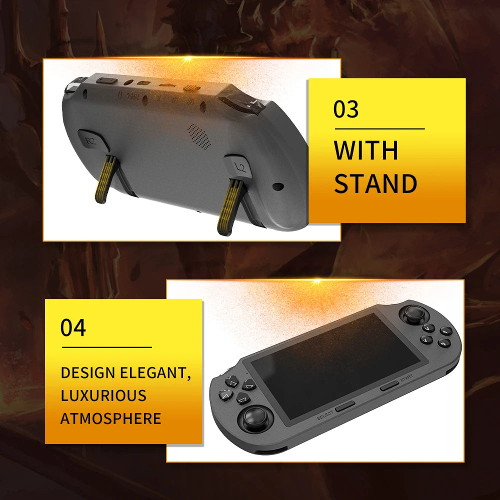Console de Jeu Rétro Portable SF3000 – Écran IPS 4.5" – 20 000+ Jeux – 14 Émulateurs – 64Go – 3000mAh - BLACKBEARD OUTDOOR INDUSTRIES