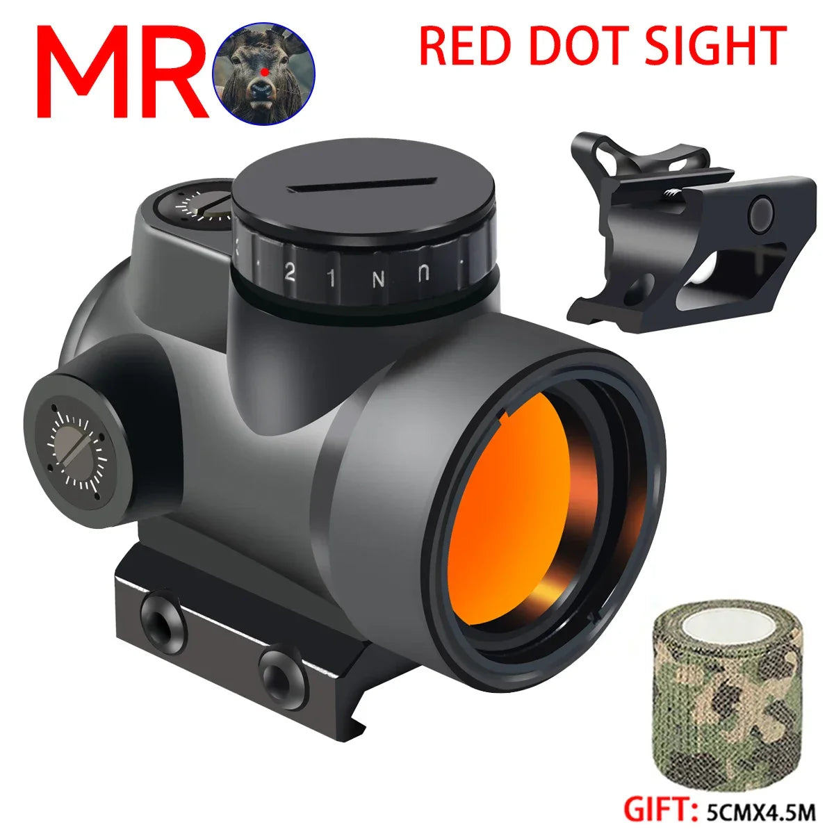 Viseur Point Rouge Tactique – Reflex Red Dot Sight 1x – Collimateur Optique pour Rail 20mm Ma boutique