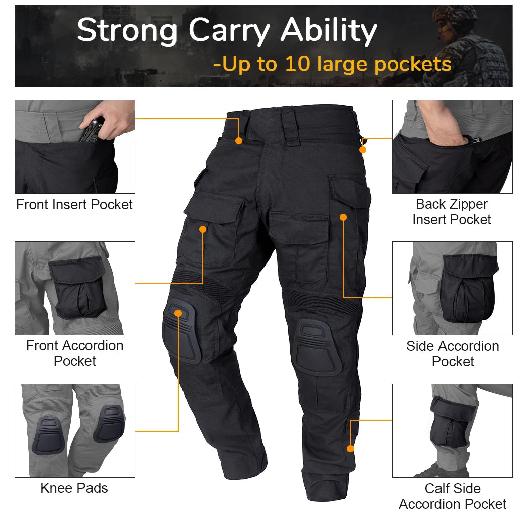 Uniforme Tactique IDOGEAR Gen3 Combat BDU avec Protections Coudes et Genoux - BLACKBEARD OUTDOOR INDUSTRIES