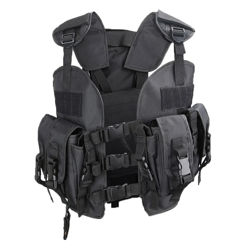 Gilet Tactique RUIN HAWK - Veste de Combat et Protection MOLLE pour Entraînement Militaire, Tir, Chasse et Activités Extérieures BLACKBEARD OUTDOOR INDUSTRIES