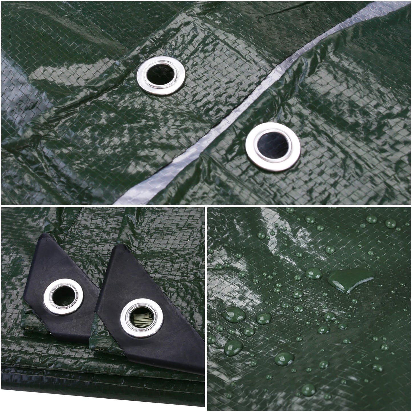 Grande Bâche Imperméable Renforcée 5x4m / 3x2m – Tarp Multiusage pour Jardin, Camping, Protection Extérieure - BLACKBEARD OUTDOOR INDUSTRIES