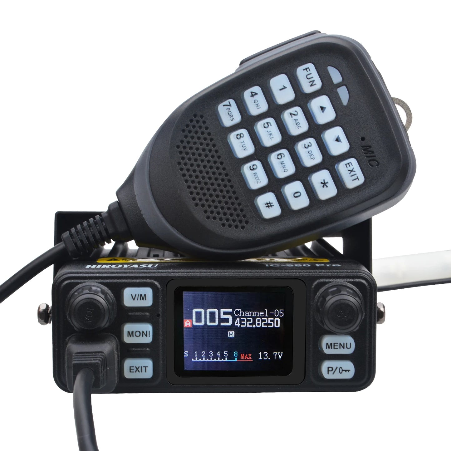 HIROYASU IC-980 Pro – Radio Mobile VHF/UHF Double Bande 25W 200 Canaux - BLACKBEARD OUTDOOR INDUSTRIES