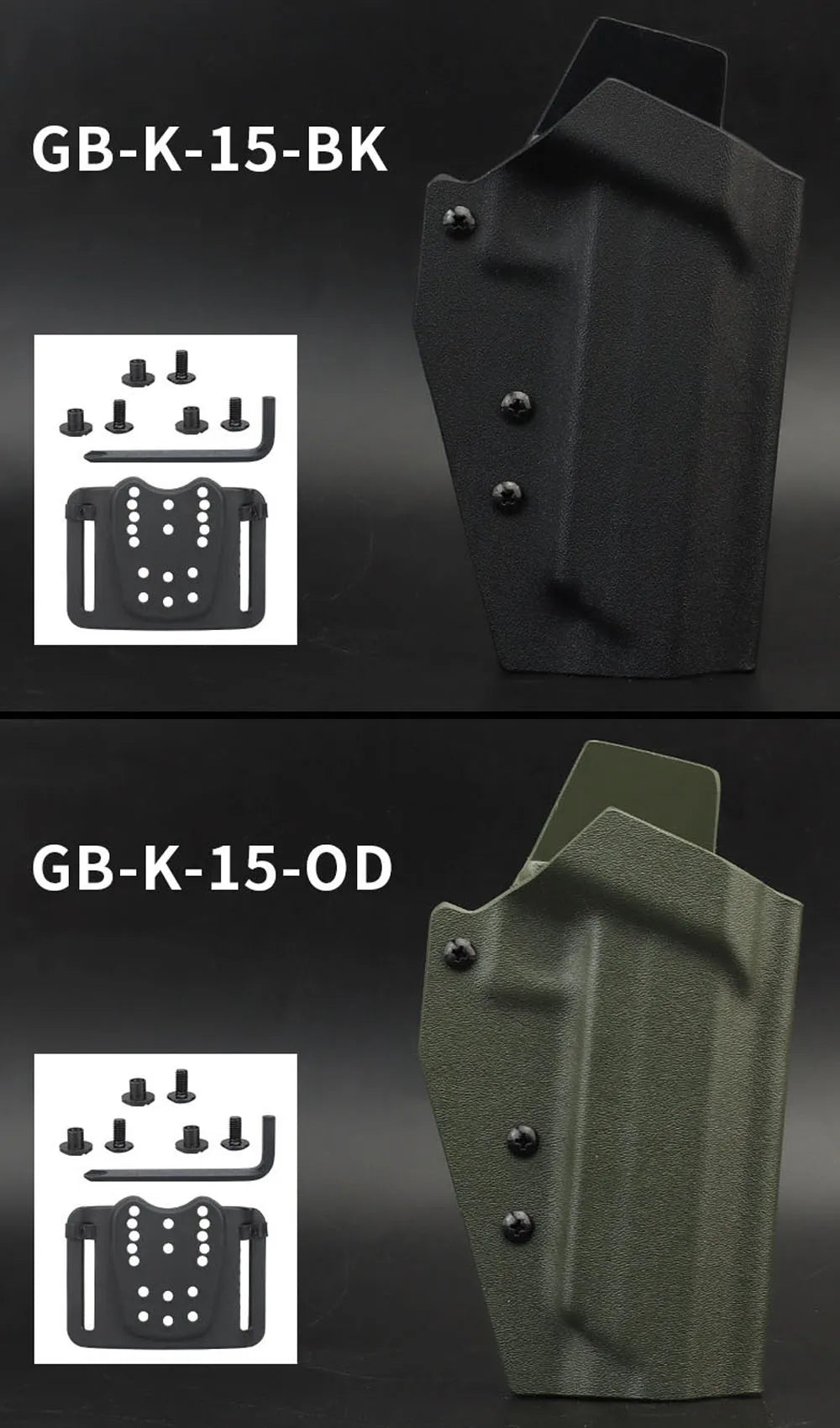 Holster Tactique kydex pour Pistolet – Compatible TTI 2011 COMBAT MASTER – - BLACKBEARD OUTDOOR INDUSTRIES