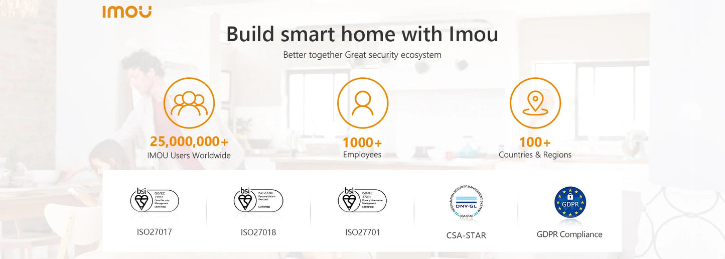 Caméra de Surveillance Wi-Fi Intérieure IMOU Ranger 2C – 2MP/4MP – Vision Nocturne – Détection Humaine – 360° – Audio Bidirectionnel – Sirène Intégrée Ma boutique