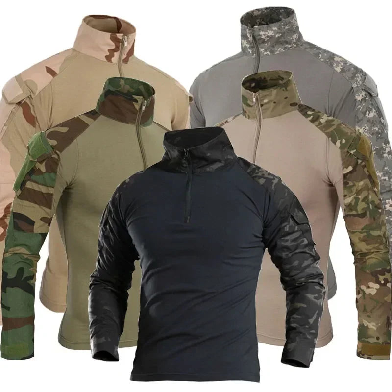 🪖 Chemise de Combat Camouflage Homme – TOMITANY Airsoft | Paintball | Randonnée | Tactique | Manches longues - BLACKBEARD OUTDOOR INDUSTRIES