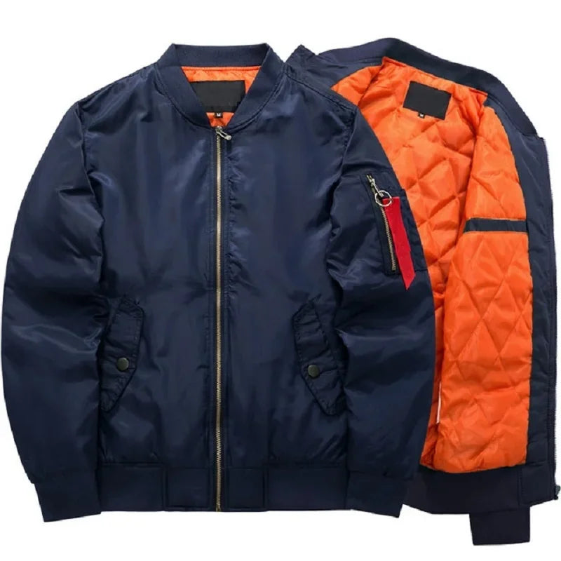 Veste Bomb MA1 Pilote Homme 2023 – Veste Baseball Épaissie Automne-Hiver, Coupe Casual et Militaire - BLACKBEARD OUTDOOR INDUSTRIES