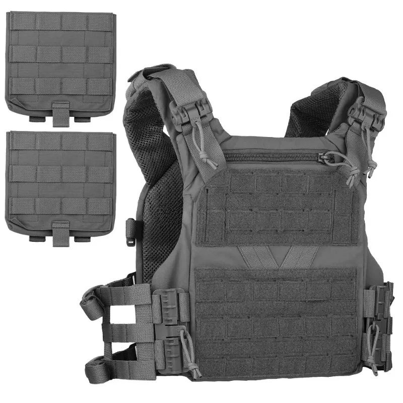 Gilet Tactique MOLLE K19 3.0 – Porte-Plates pour Chasse, Airsoft et Combat avec Système de Libération Rapide et Ceinture Ajustable – Armure de Corps - BLACKBEARD OUTDOOR INDUSTRIES