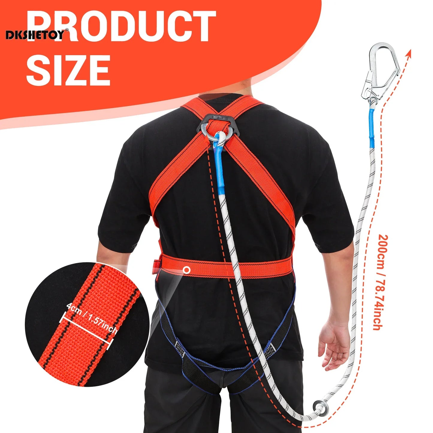 Harnais de Sécurité Professionnel – Protection Antichute pour Randonnée, Camping et Travaux en Hauteur - BLACKBEARD OUTDOOR INDUSTRIES