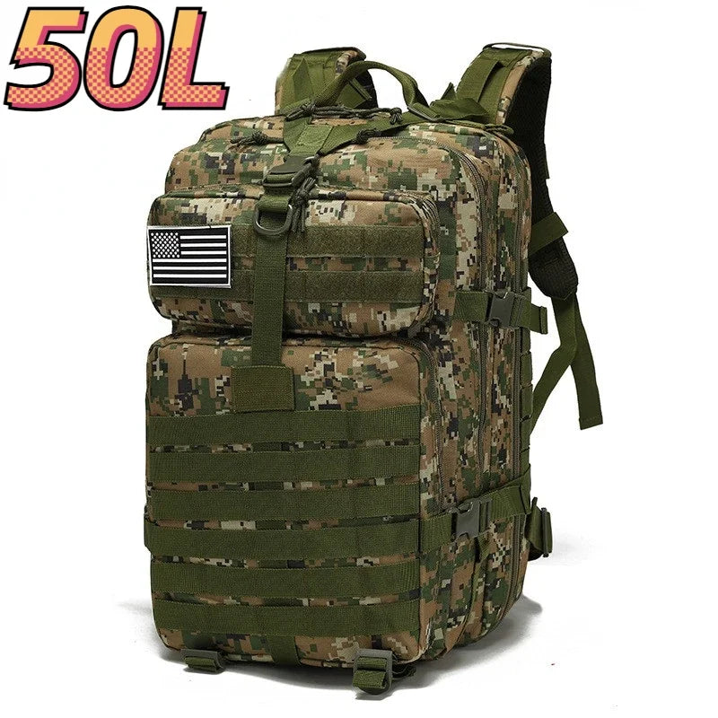 Thuram Sac à Dos Nylon 1000D Imperméable 30L/50L – Trekking, Pêche, Chasse, Camping, Randonnée - BLACKBEARD OUTDOOR INDUSTRIES