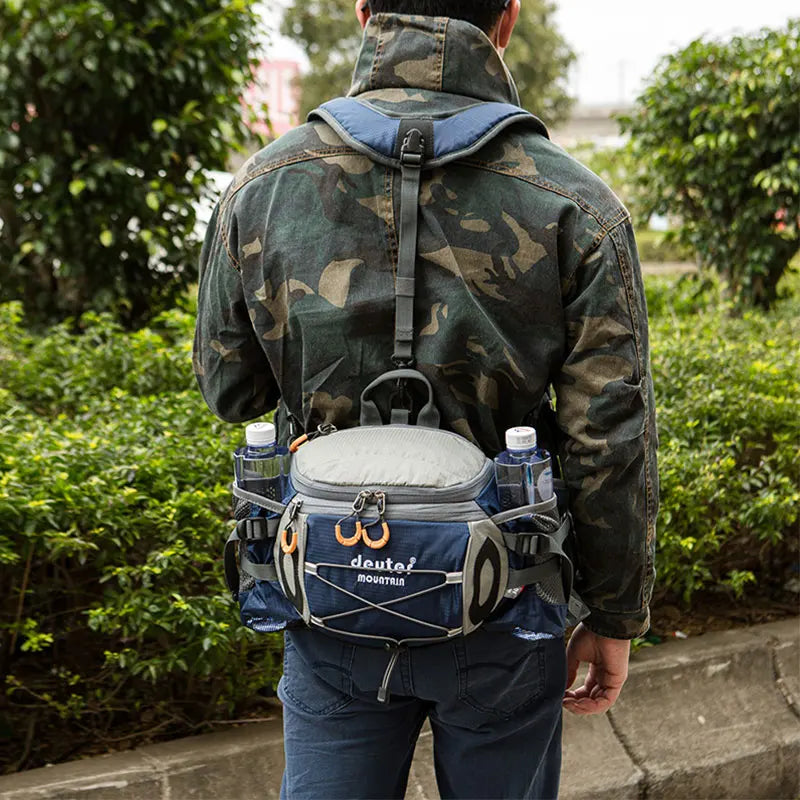 Sac à Taille de Sport Outdoor – Sac à Dos de Cyclisme, Randonnée et Camping avec Porte-bouteilles, Sangle Détachable – Sac Bandoulière Multifonction pour Homme - BLACKBEARD OUTDOOR INDUSTRIES