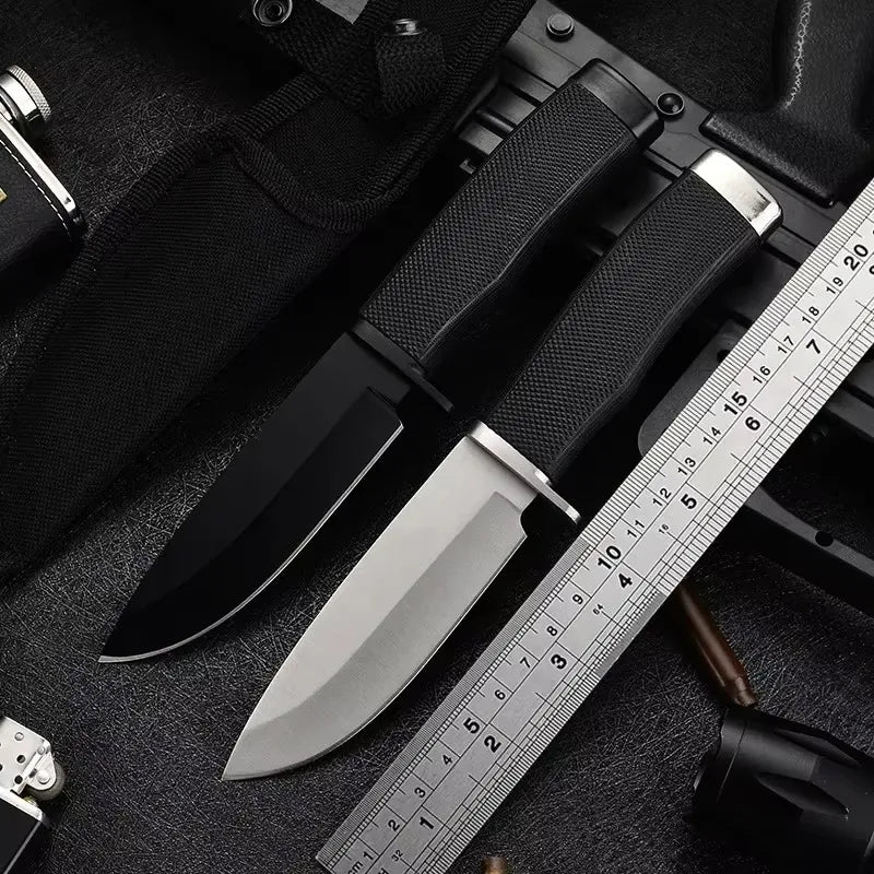 Couteau Droit Extérieur Haute Dureté – EDC Compact avec Étui | 3CR13 Inox - BLACKBEARD OUTDOOR INDUSTRIES