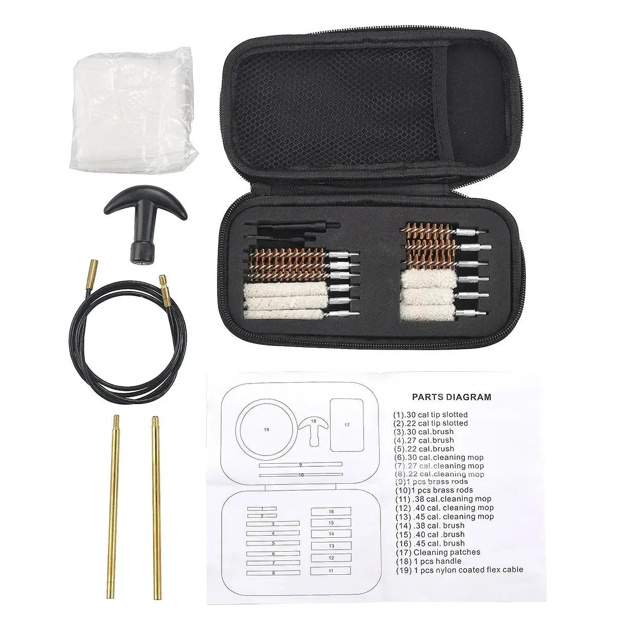 Kit de Nettoyage Universel pour Pistolet – 16 Pièces Ma boutique
