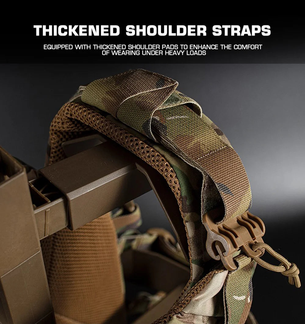 Gilet Tactique Outdoor 3.0 K19 pour Chasse – Porte Plaques MOLLE avec Système de Libération Rapide et Ceinture Ajustable – Équipement de Combat BLACKBEARD OUTDOOR INDUSTRIES