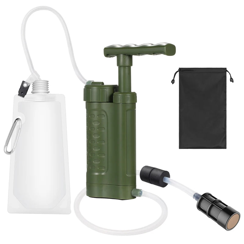 Pompe Purificateur d’Eau avec Filtre 0.01 Micron – Système de Filtration Portable pour Survie, Camping & Randonnée - BLACKBEARD OUTDOOR INDUSTRIES