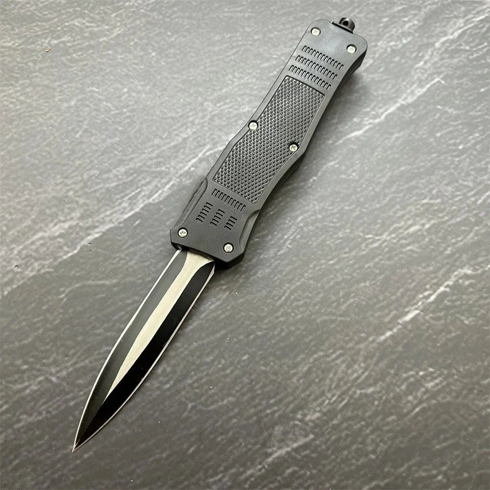 Couteau de Poche Tactique OTF – Lame 440C, Manche ABS – EDC - BLACKBEARD OUTDOOR INDUSTRIES