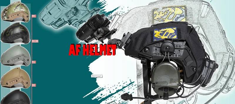 2 In 1 AirFrame Helmet AF — Casque Tactique Sparta CS Field Combat avec Suspension et Coussinets Mémoire Ma boutique