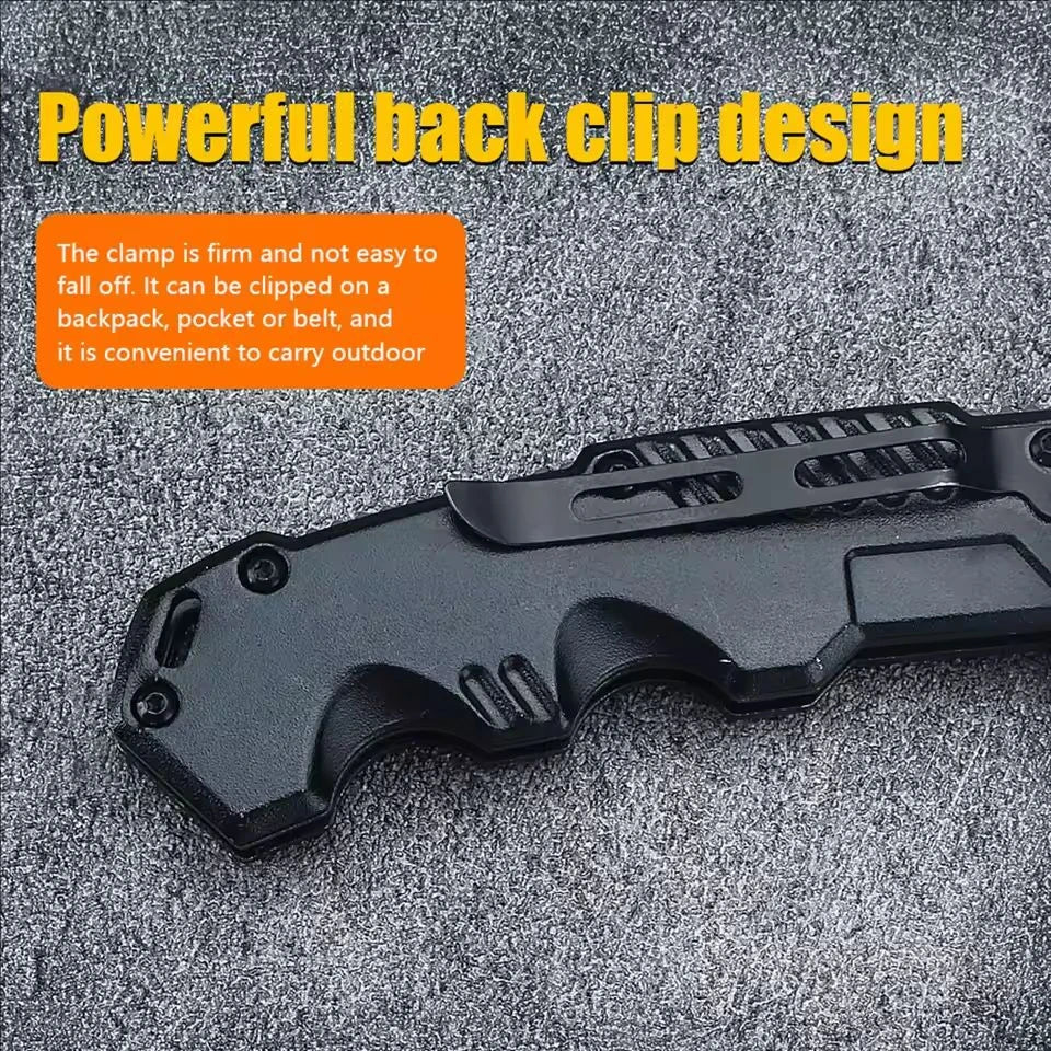 Couteau Pliant Multifonction Haute Dureté – Outil de Survie et Autodéfense - BLACKBEARD OUTDOOR INDUSTRIES