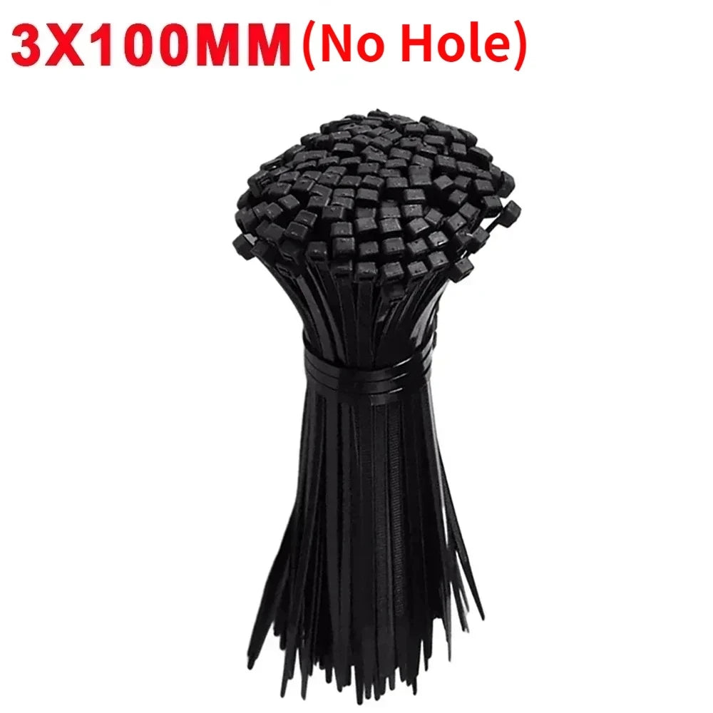 Serre-Câbles Nylon avec Trou de Vis – Lot de 100 ou 200 Pièces Attaches Auto-Bloquantes pour Câbles, Fils et Organisation DIY Bureau & Maison - BLACKBEARD OUTDOOR INDUSTRIES