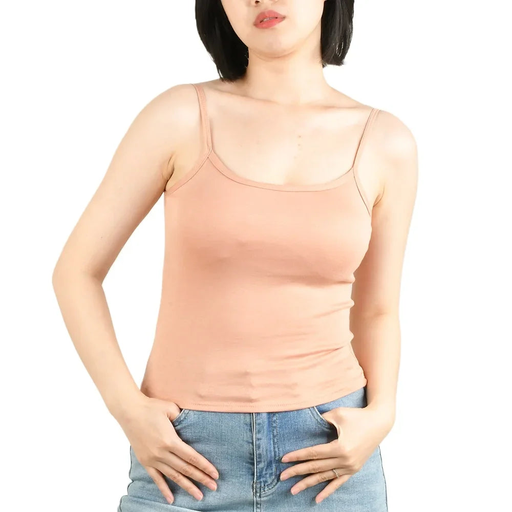 Débardeur Femme à Bretelles Fines avec Coques | Camisole Rembourrée Été – Sport & Casual | S-XL - BLACKBEARD OUTDOOR INDUSTRIES
