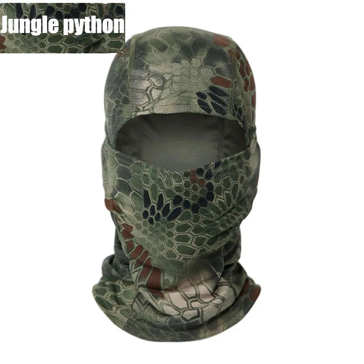 Masque Balaclava Tactique Multicam - Masque Complet de Protection du Visage, Chapeau de Cyclisme et Chasse, Camouflage, Écharpe Balaclava - BLACKBEARD OUTDOOR INDUSTRIES