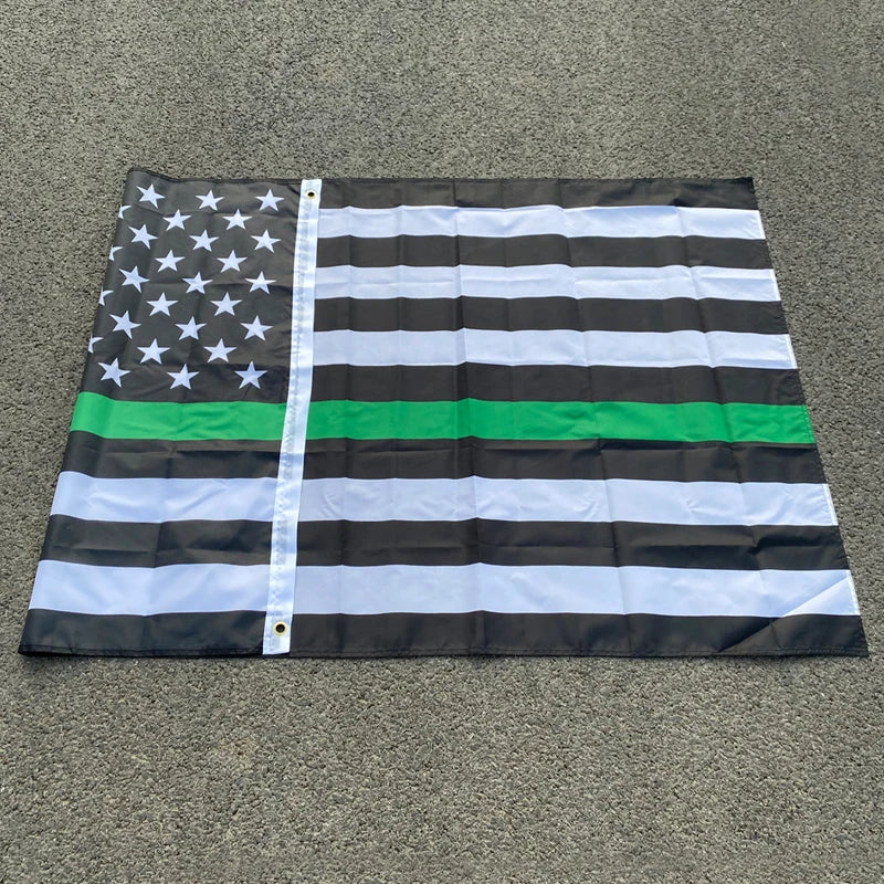 Drapeau Thin Blue Line USA - 90x150 cm BLACKBEARD OUTDOOR INDUSTRIES