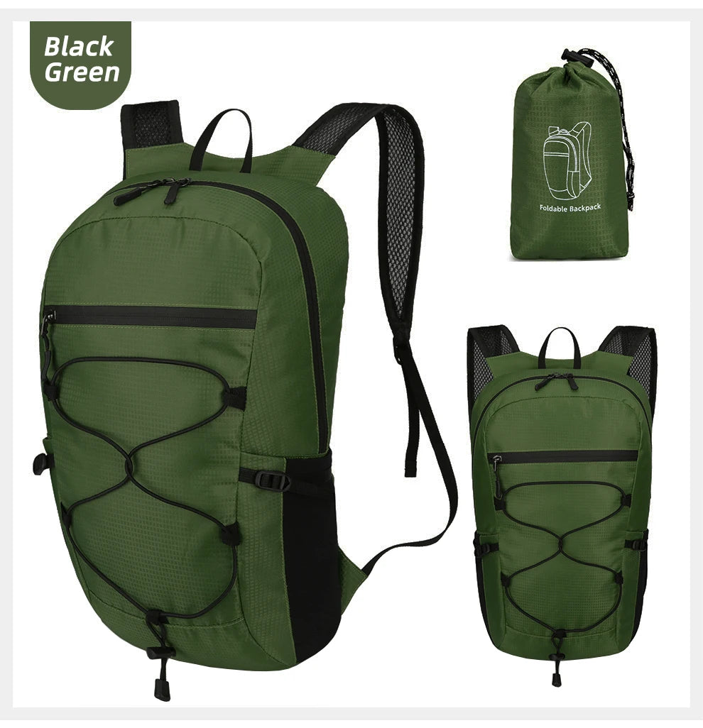 Sac à Dos Pliable Ultraléger – Sac à Dos Outdoor Polyvalent pour Randonnée, Escalade & Voyage - BLACKBEARD OUTDOOR INDUSTRIES