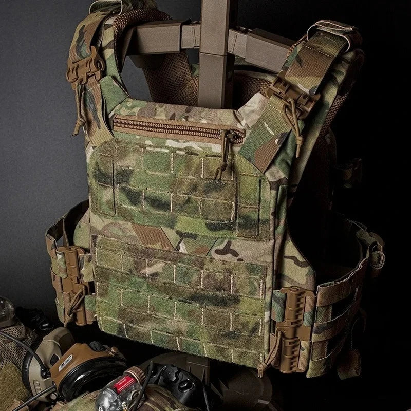 Gilet Tactique MOLLE K19 3.0 – Porte-Plates pour Chasse, Airsoft et Combat avec Système de Libération Rapide et Ceinture Ajustable – Armure de Corps - BLACKBEARD OUTDOOR INDUSTRIES