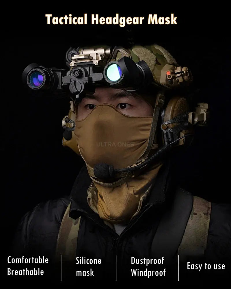 Tactical Mask Outdoor Balaclava – Masque Balaclava Silicone Demi-visage Coupe-vent Ma boutique