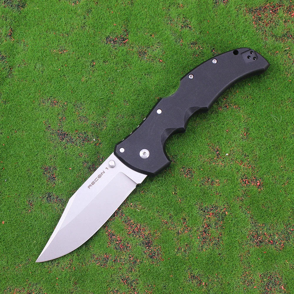 Cold RECON 1 Couteau Pliant Tactique Militaire en Acier AUS10A – Tanto, Combat, Chasse, Survie - BLACKBEARD OUTDOOR INDUSTRIES