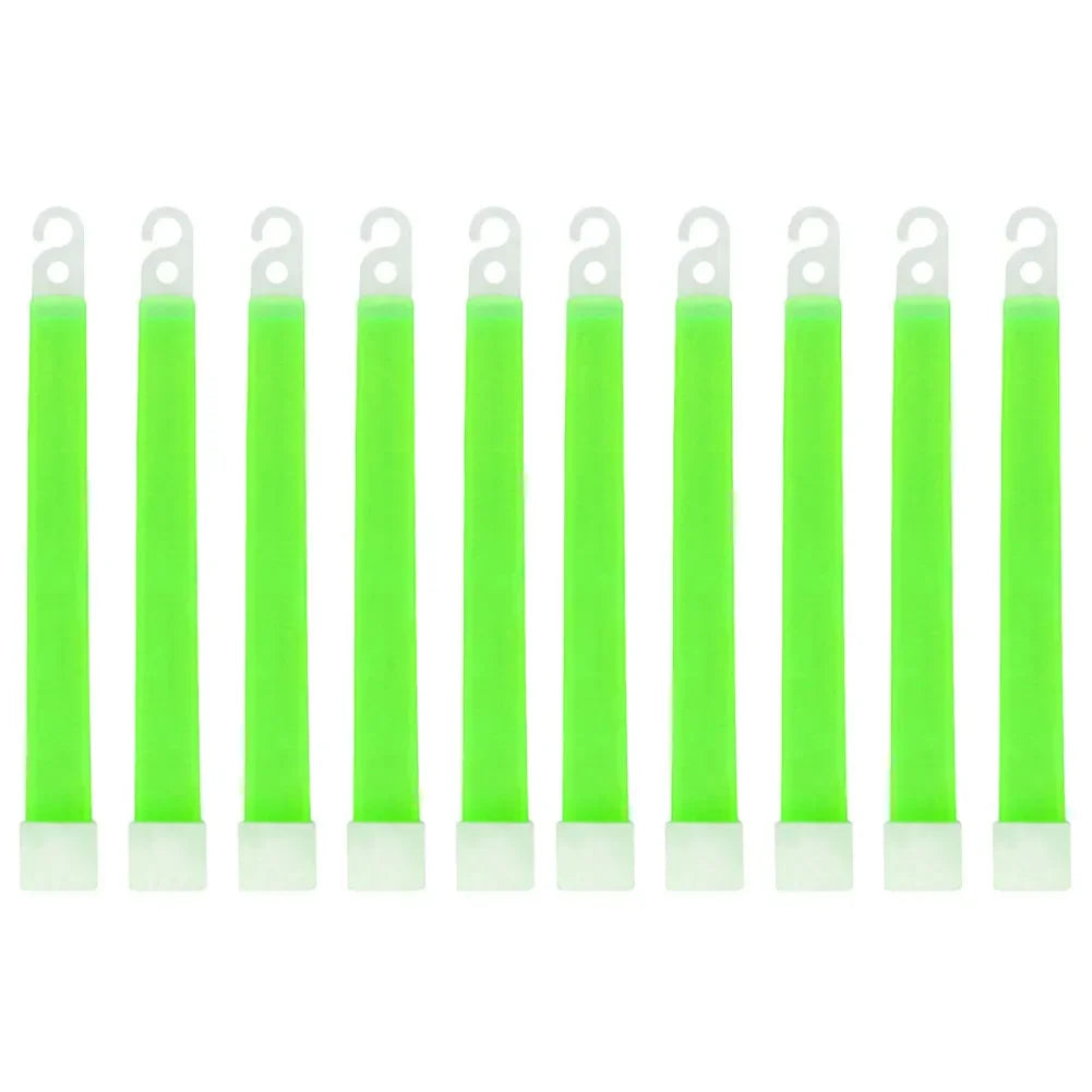 Lot de 50 Bâtons Lumineux Fluorescents 15 cm Équipement de Survie Militaire | Camping, Randonnée, SOS, Urgence, Fête | - BLACKBEARD OUTDOOR INDUSTRIES
