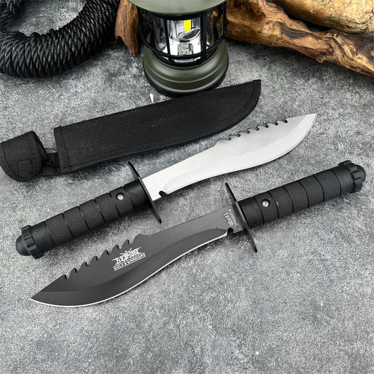 Couteau Droit Portable War Wolf Outdoor – Haute Dureté, Lame en Acier Inoxydable - BLACKBEARD OUTDOOR INDUSTRIES
