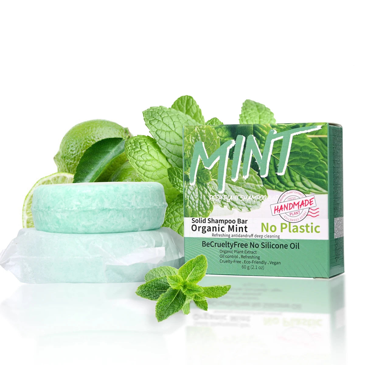 Shampooing Solide Rafraîchissant à la Menthe – Soin Capillaire Tonifiant & Naturel - BLACKBEARD OUTDOOR INDUSTRIES