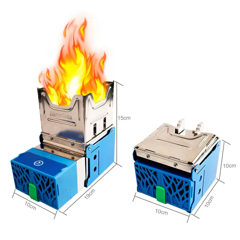 Mini Réchaud de Camping Portable – Survival Stove avec Générateur Thermoélectrique et Powerbank - BLACKBEARD OUTDOOR INDUSTRIES