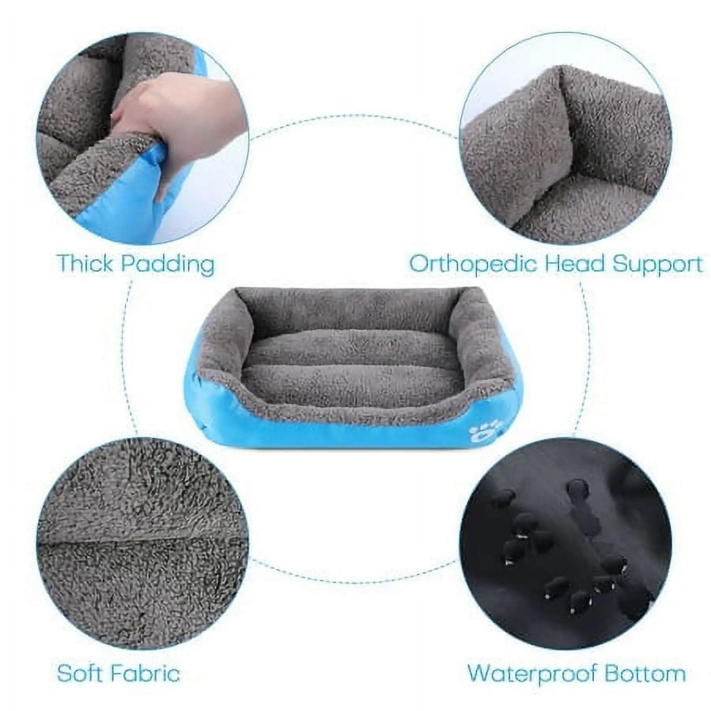 Maison Douillette Carrée pour Chien et Chat – Hiver | Imperméable, Chaude & Confortable Ma boutique