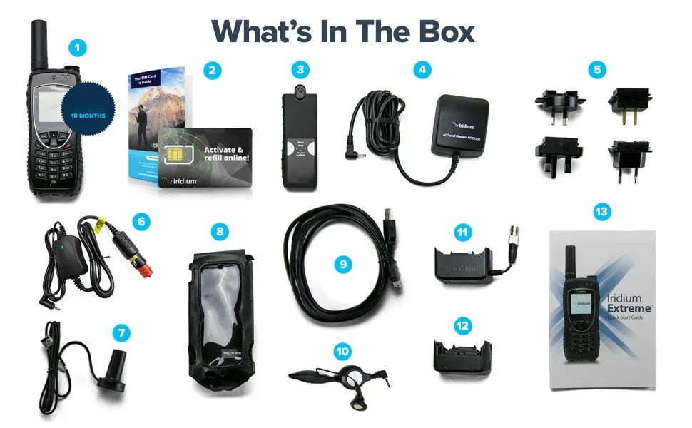 Téléphone Satellite Iridium 9575 Extreme – Communication Mondiale, GPS, SOS, Ultra-Résistant - BLACKBEARD OUTDOOR INDUSTRIES