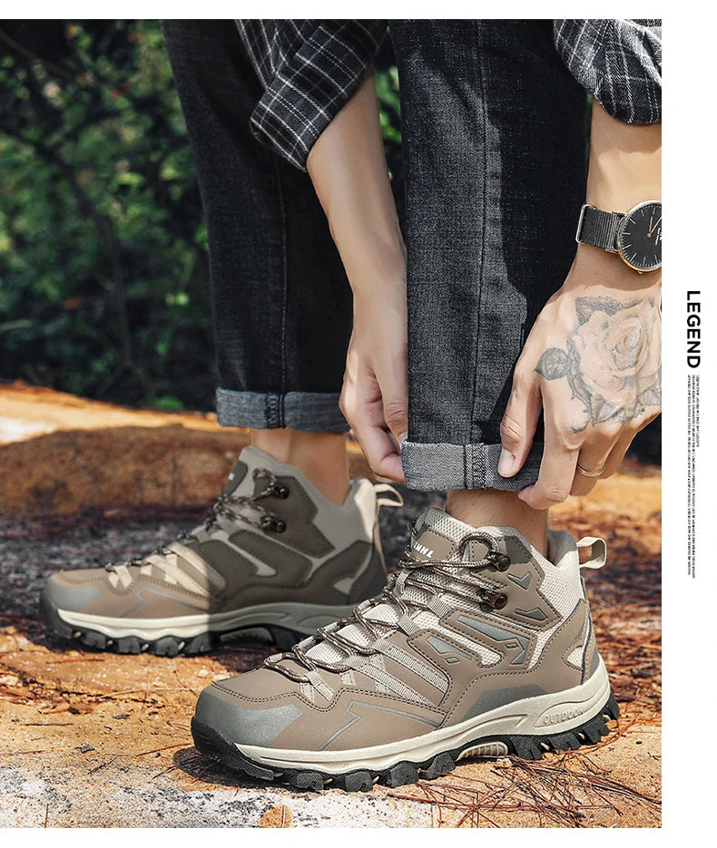 Chaussures de Randonnée Unisexes Anti-dérapantes Hautes - Grande Taille, Confort et Style pour l'Outdoor BLACKBEARD OUTDOOR INDUSTRIES