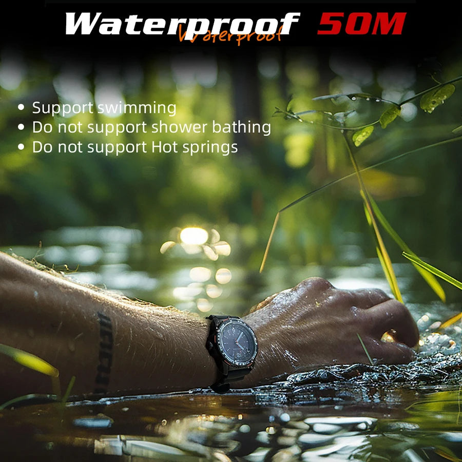 Montre Homme Digitale Militaire NORTH EDGE PHOTON – Sportive, Étanche 50M, Solaire et Lumineuse - BLACKBEARD OUTDOOR INDUSTRIES